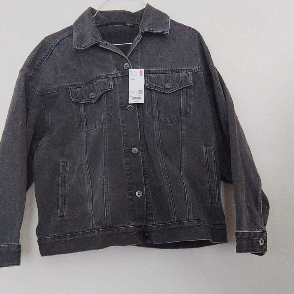 Women's Dark Gray Uniqlo Denim Jacket
